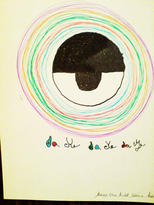 Kids coloring da-eYe on World Kids Coloring Day
